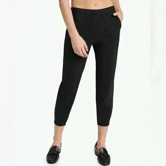 Theory Pull On Pants- Women’s Black Basic Pull On Pant (Zip Up Pockets) Size 2 - Picture 1 of 16